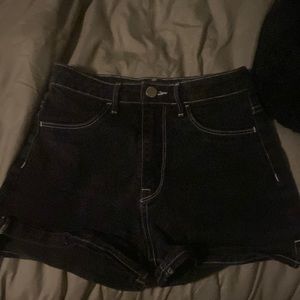 H&M black jean shorts size 2